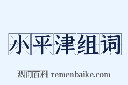 小平津组词是什么意思的图片